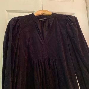Black Corduroy Banana Republic Tunic Dress